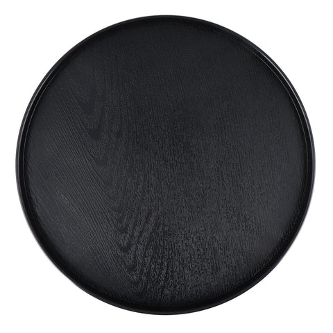 MDLUU plastic serving tray with woodgrain finish for stylish breakfast in bed.