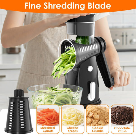 MealHelper non-slip suction base stabilizes the grater during use