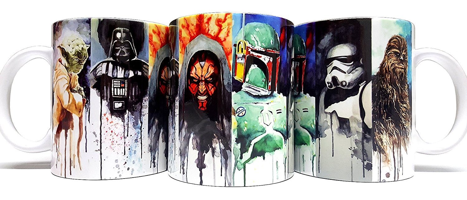 Mean Muggin Star Wars heroes collectible full-wrap mug for display and daily use