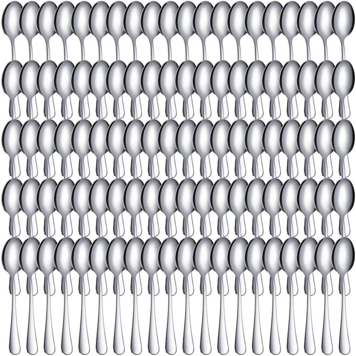 Meanplan demitasse spoons 4.33in, durable stainless steel for daily use and gatherings.