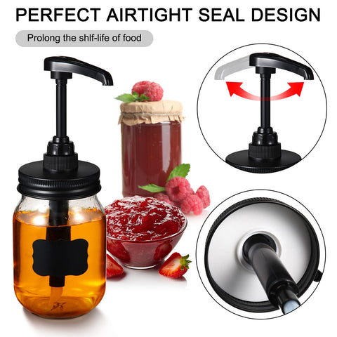 Meanplan label stickers set helps organize syrups and sauces.