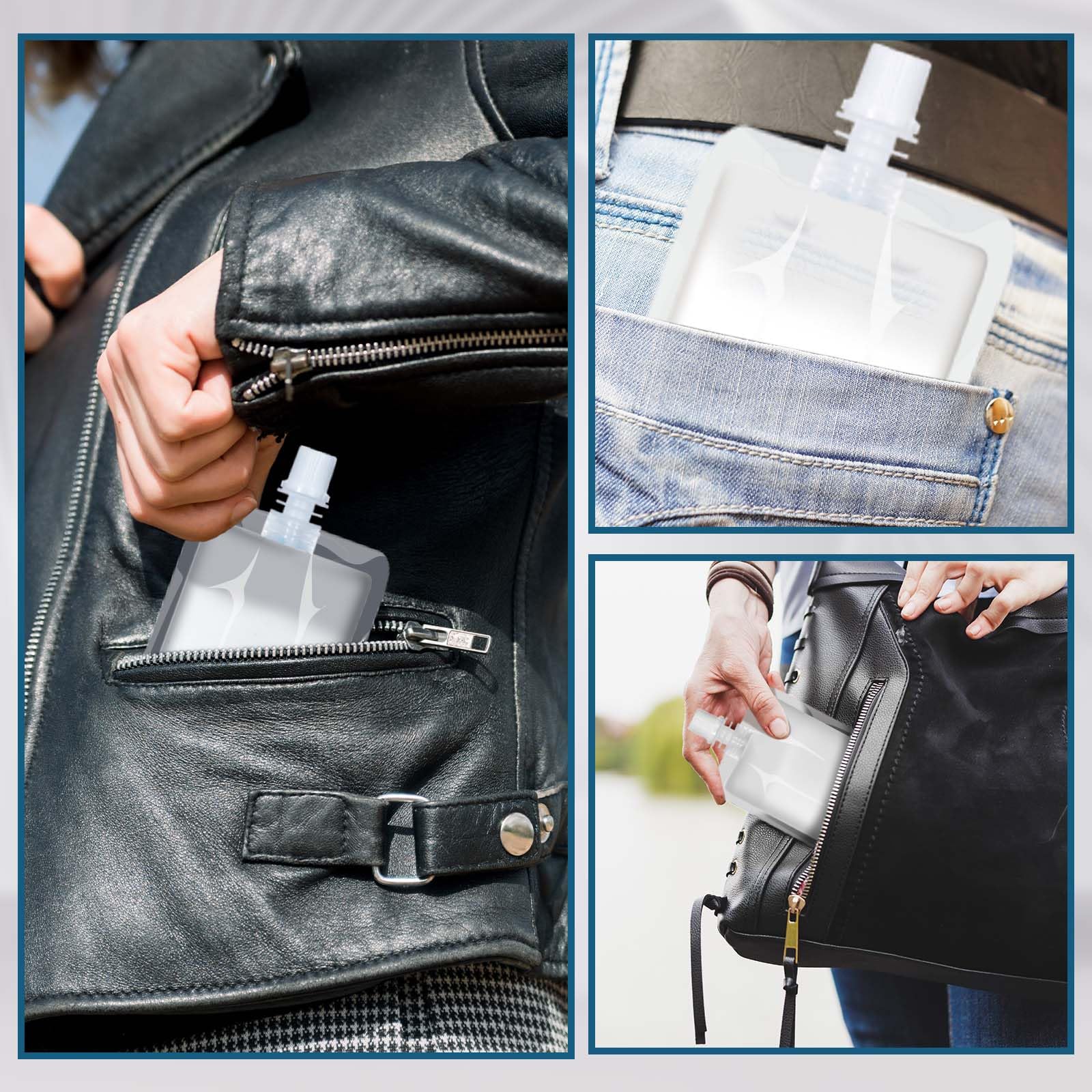 Meanplan screw cap pouches for odor-free storage