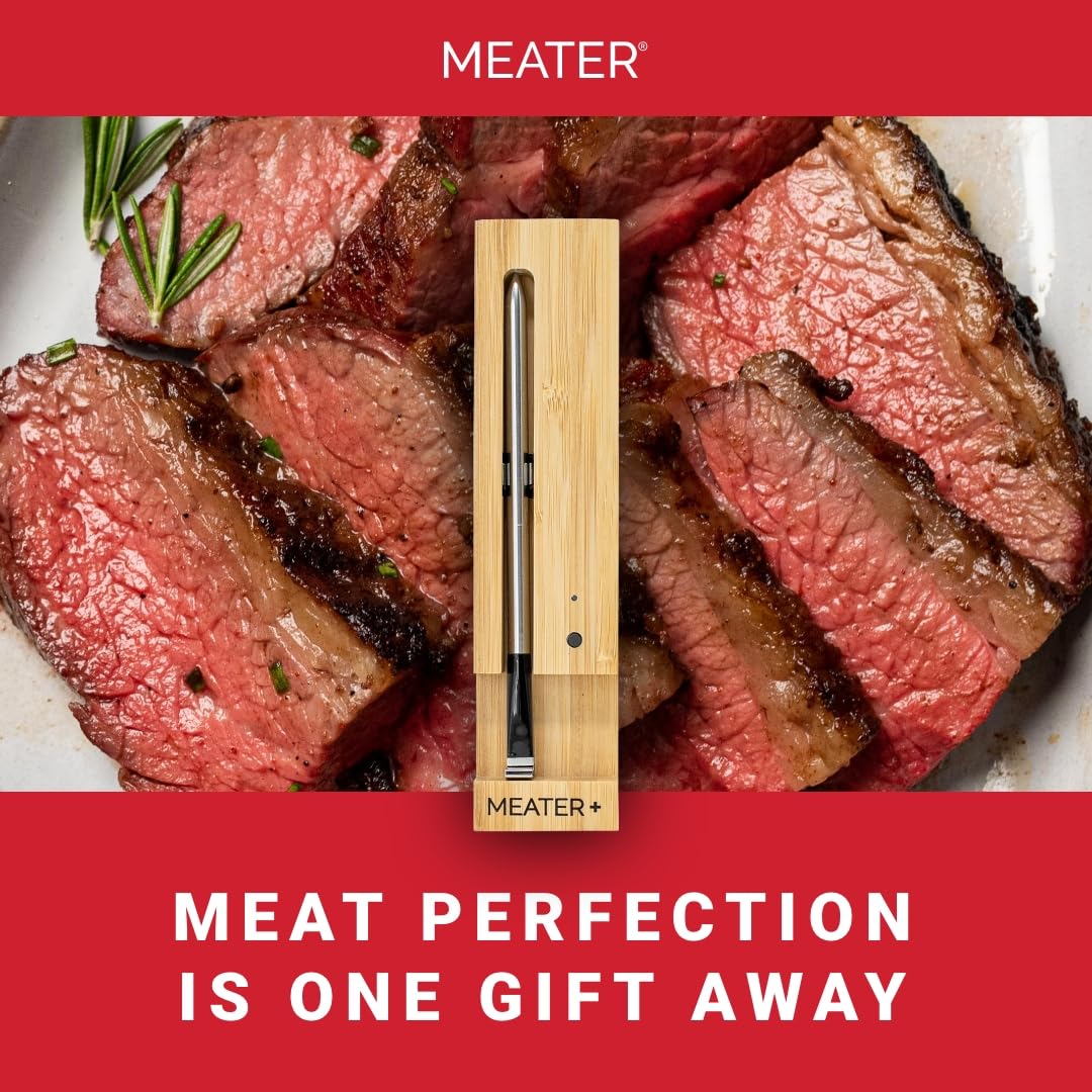 MEATER Plus precision ambient and meat temperatures for consistent results