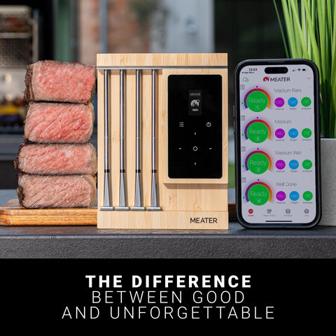 MEATER Pro XL backyard cooking with long-range monitoring