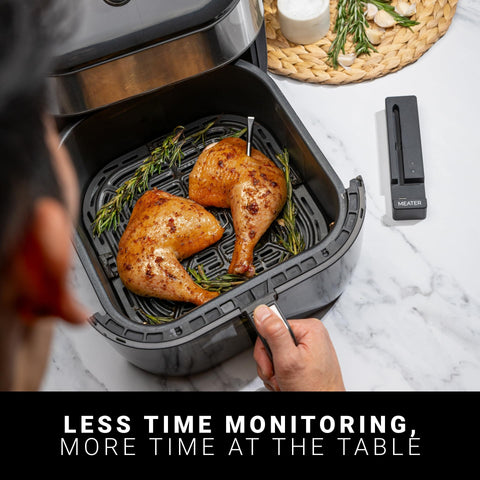 Meater SE dishwasher-safe-probe demonstrates easy cleanup.