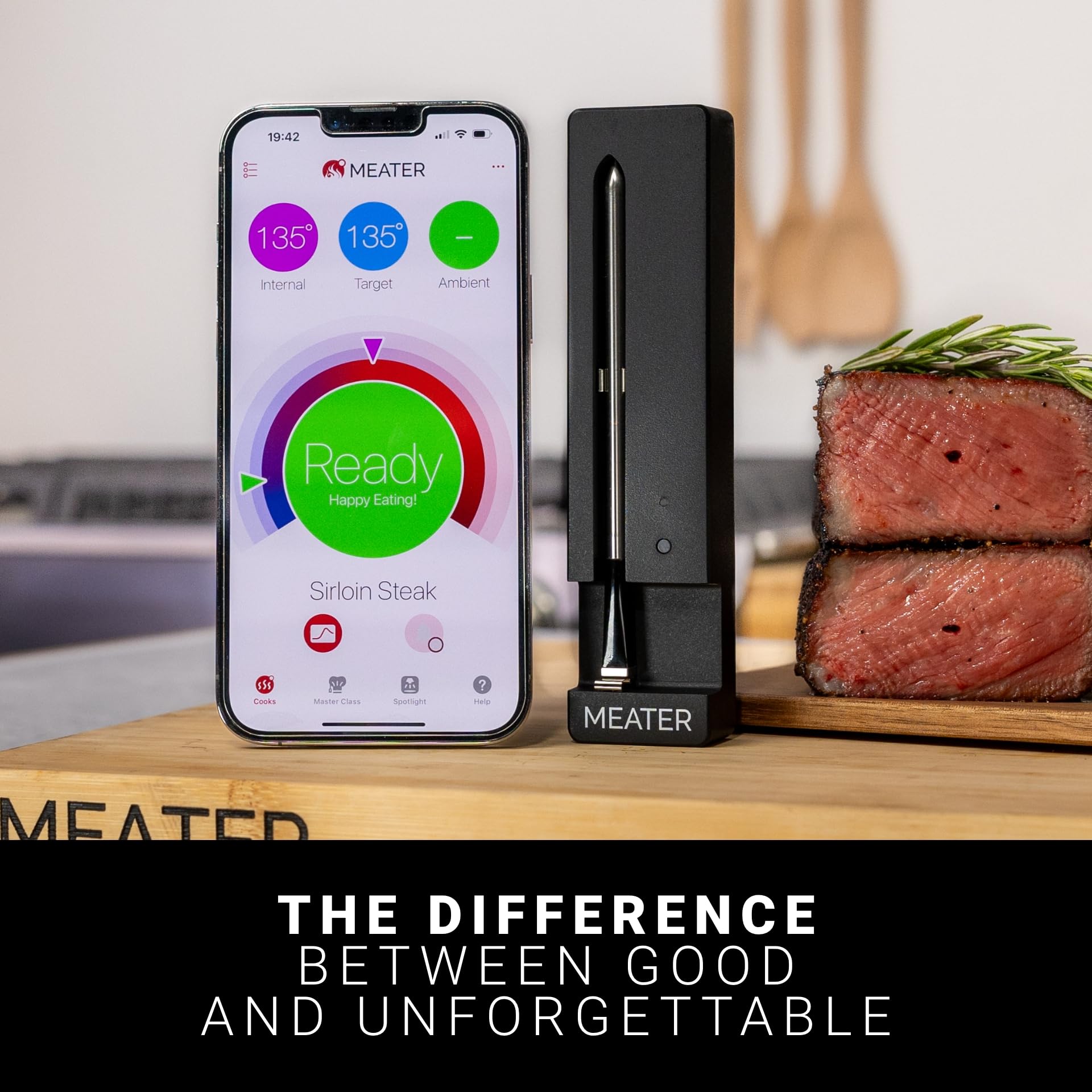 Meater SE precise-cook-timer keeps cook on track.