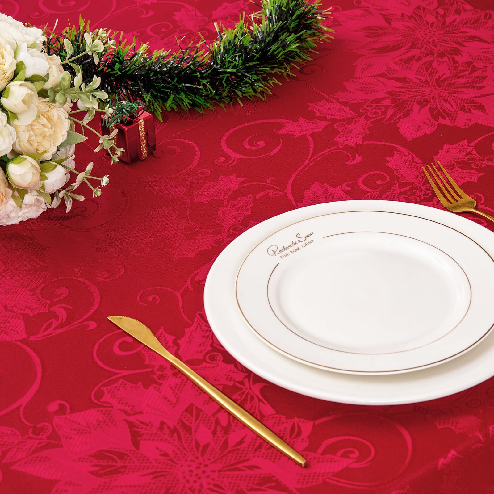 Mebakuk waterproof tablecloth protects surfaces during meals and celebrations