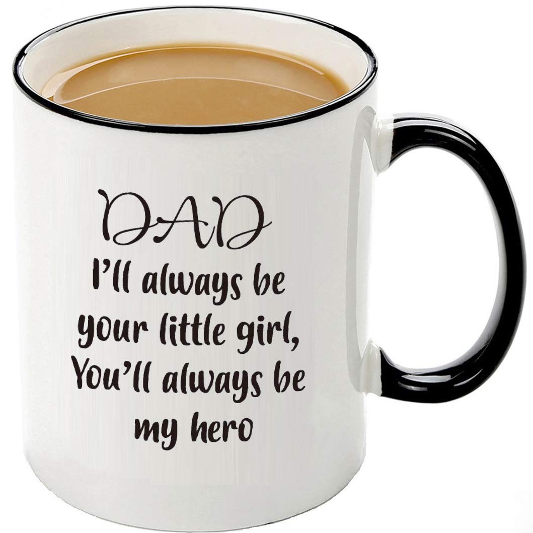 Mecai mug from daughter with hero message, ideal for Father's Day