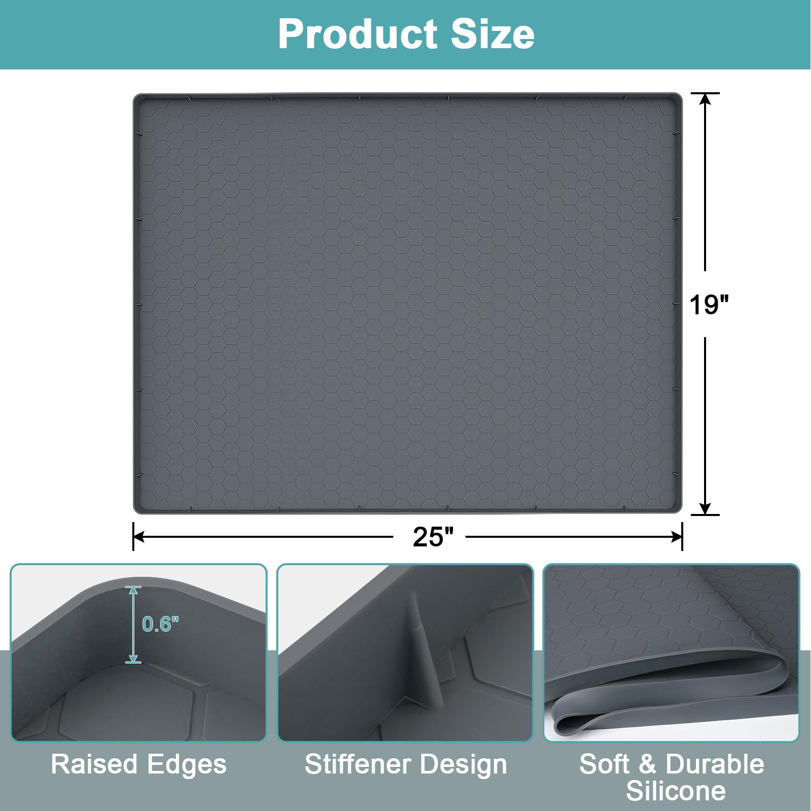 MECHEER waterproof under-sink mat keeps cabinet surfaces dry