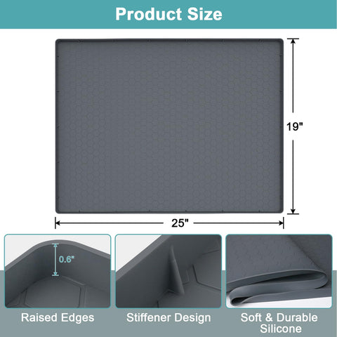 MECHEER waterproof under-sink mat keeps cabinet surfaces dry