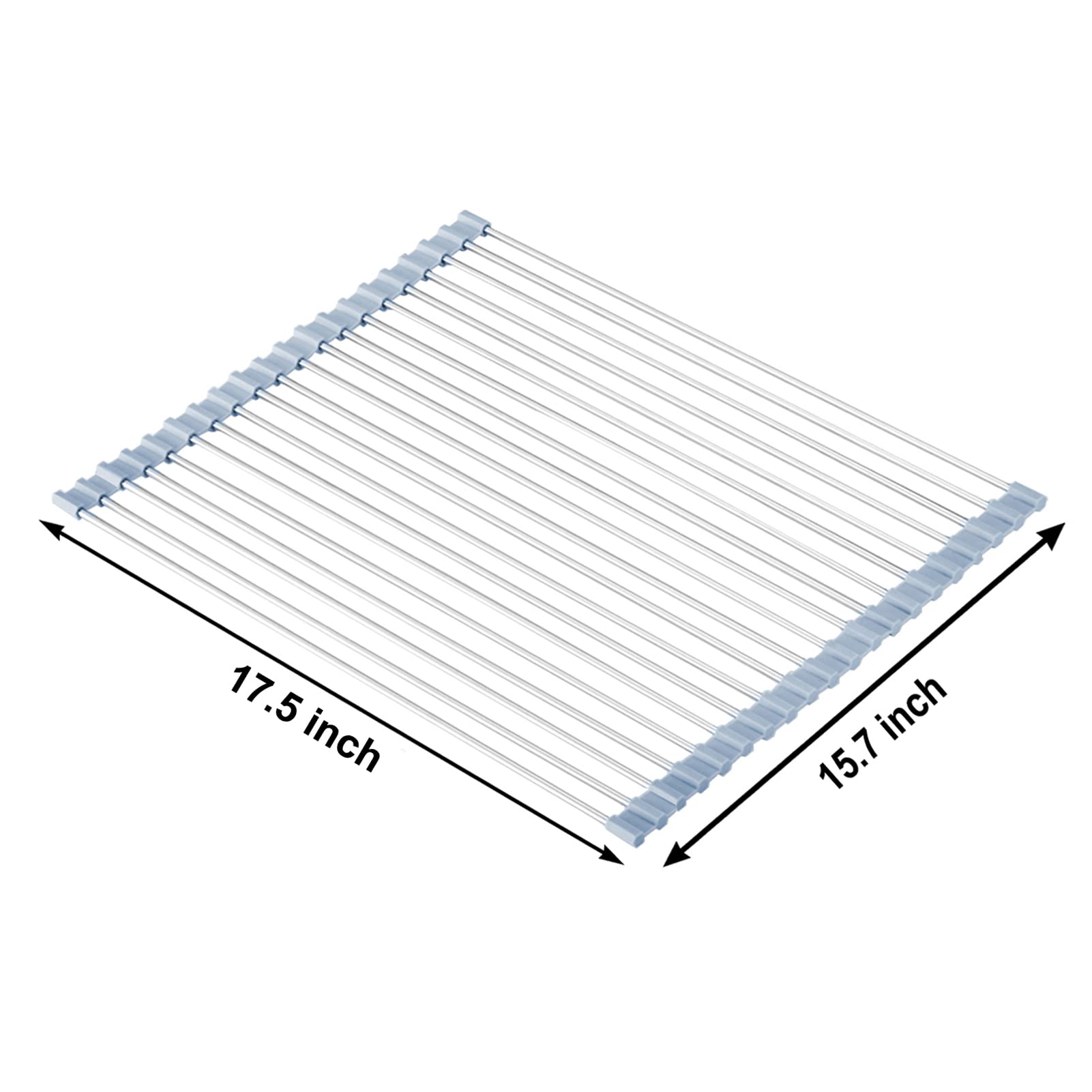 MECHEER roll-up drying rack saves counter space when stored