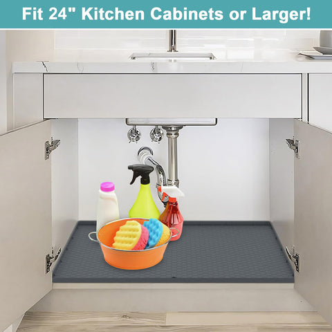 Pet feeding area stays tidy with MECHEER multi-use silicone mat.