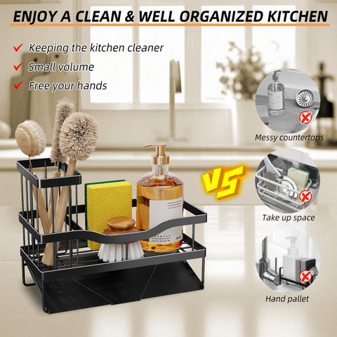 Compact dimensions fit most sinks and counter spaces