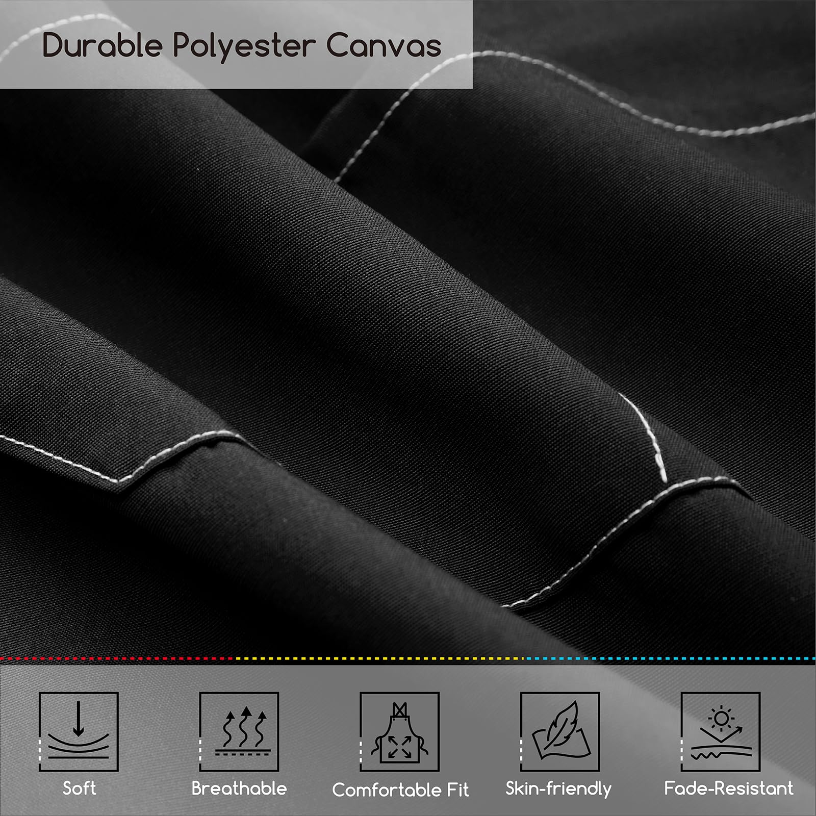 MEEDEN painting apron waterproof fabric helps protect clothing from paint splashes