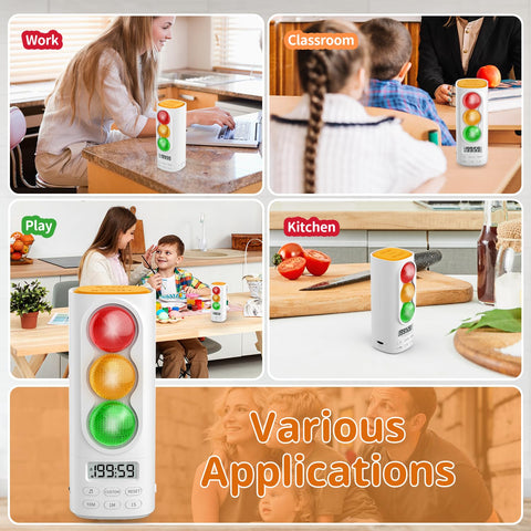 MeesMeek Traffic Light Timer child safety mode prevents unintended changes.