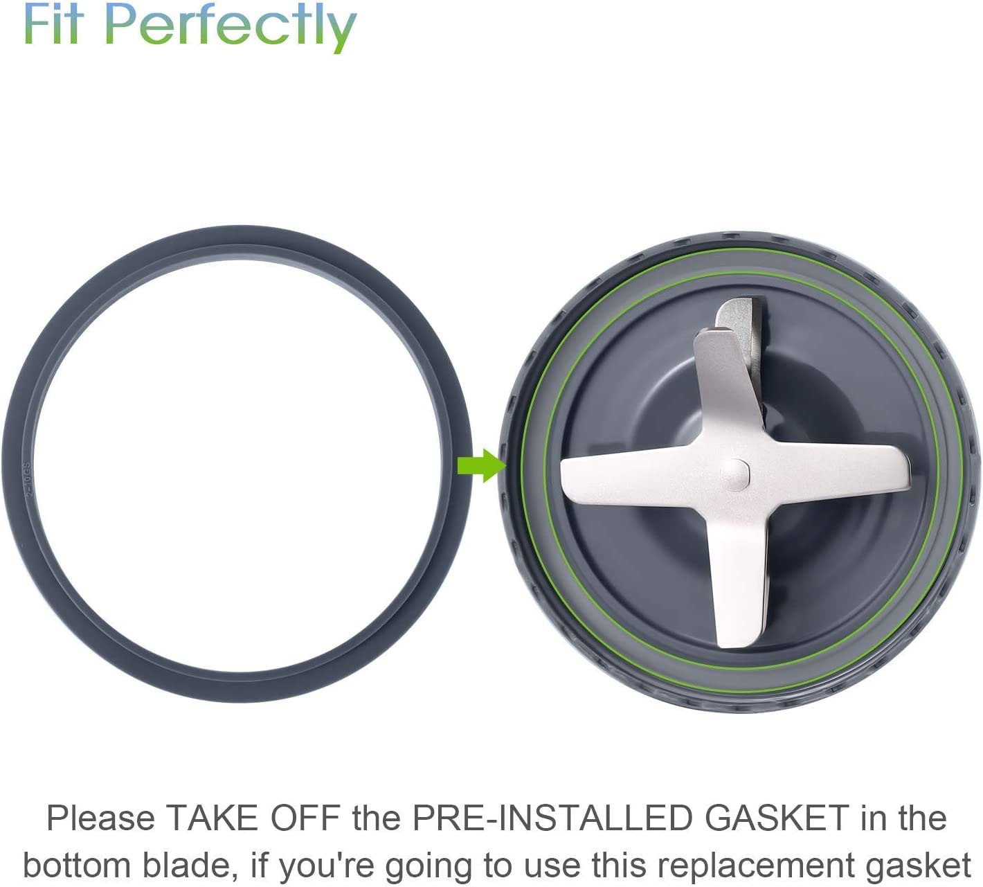MEET JUICE gasket set ready for easy NutriBullet installation.
