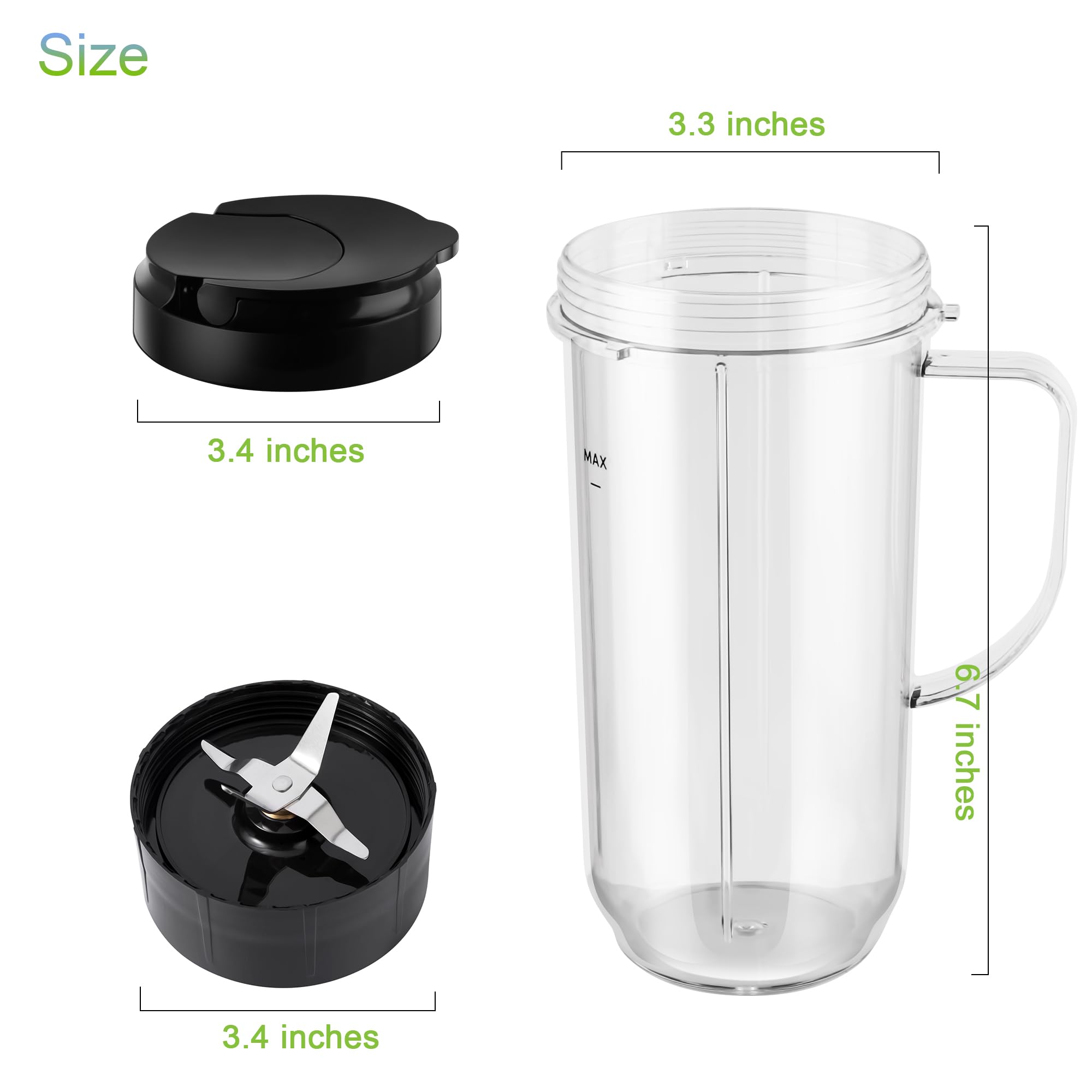 MEET JUICE Flip-top lid 22oz for mess-free to-go smoothies.