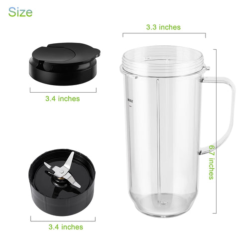 MEET JUICE Flip-top lid 22oz for mess-free to-go smoothies.