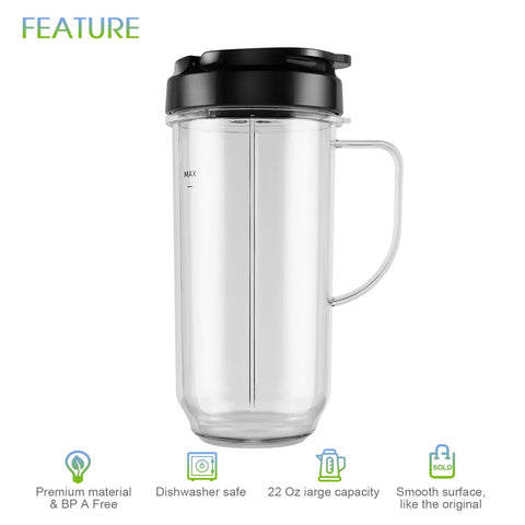 MEET JUICE Replacement parts set for Magic Bullet MB1001 compatibility.