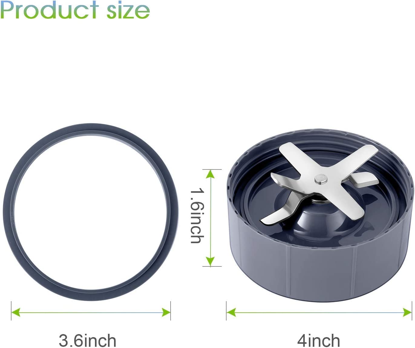 MEET JUICE rubber gasket pack for secure blade sealing.