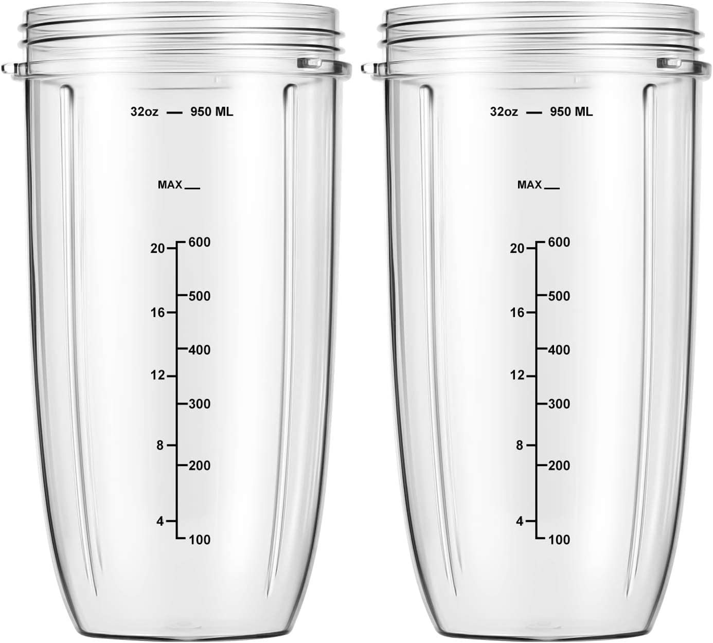 MEET JUICE 32oz cup side view highlights easy pouring.