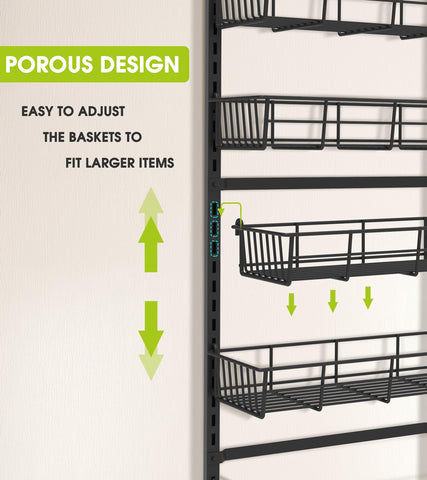 Mefirt door hooks and adhesive tape enhance stability during use.