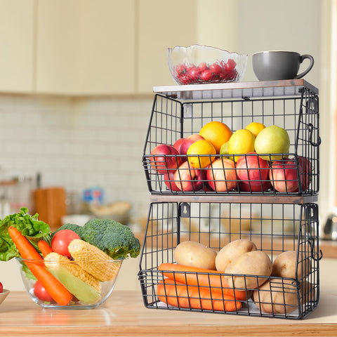 Mefirt fruit and vegetable storage keeps produce visible and accessible