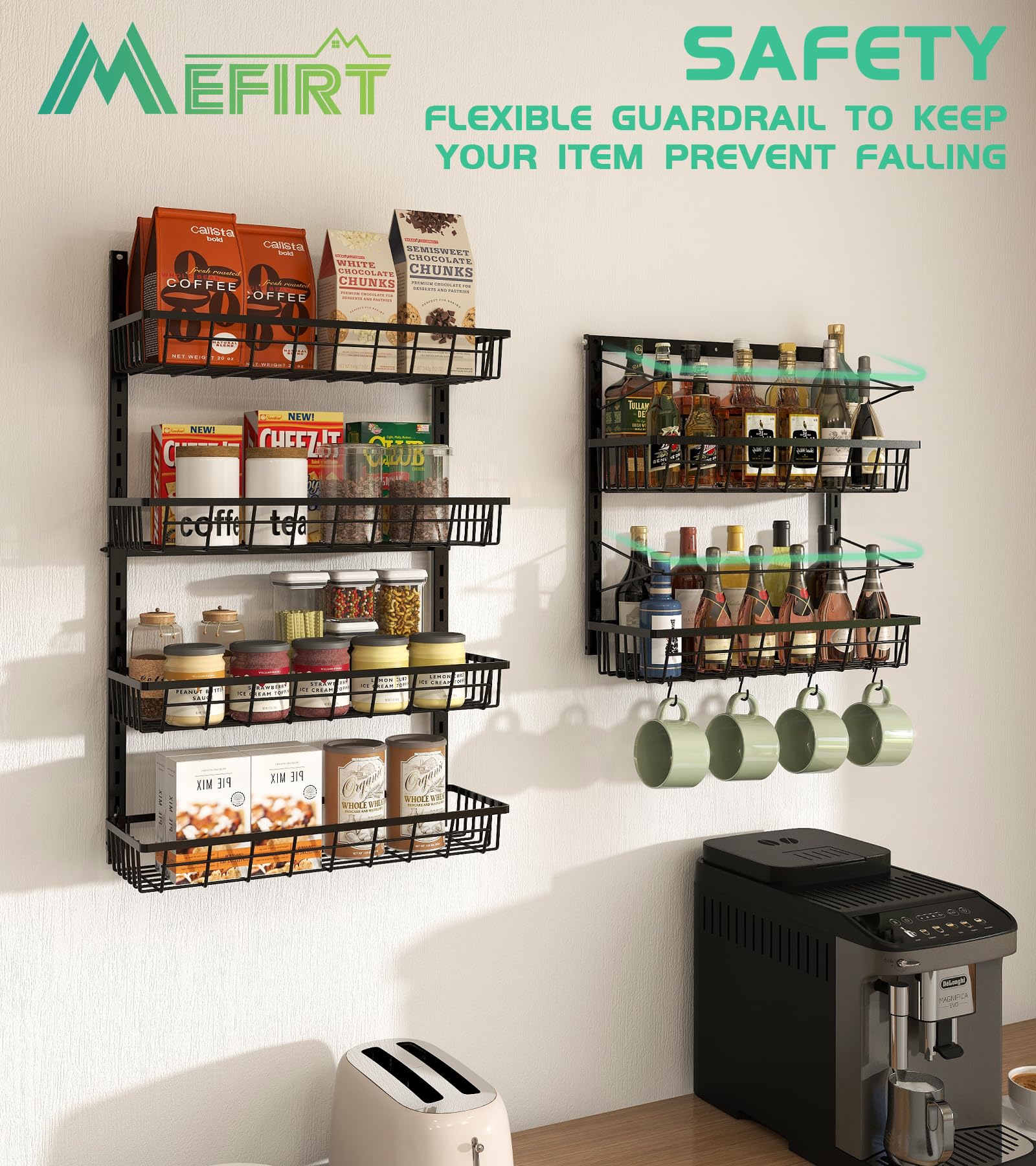 Mefirt metal durable construction promotes long-lasting organization.