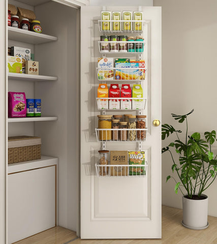 Mefirt spice bottles neatly organized for quick reach.