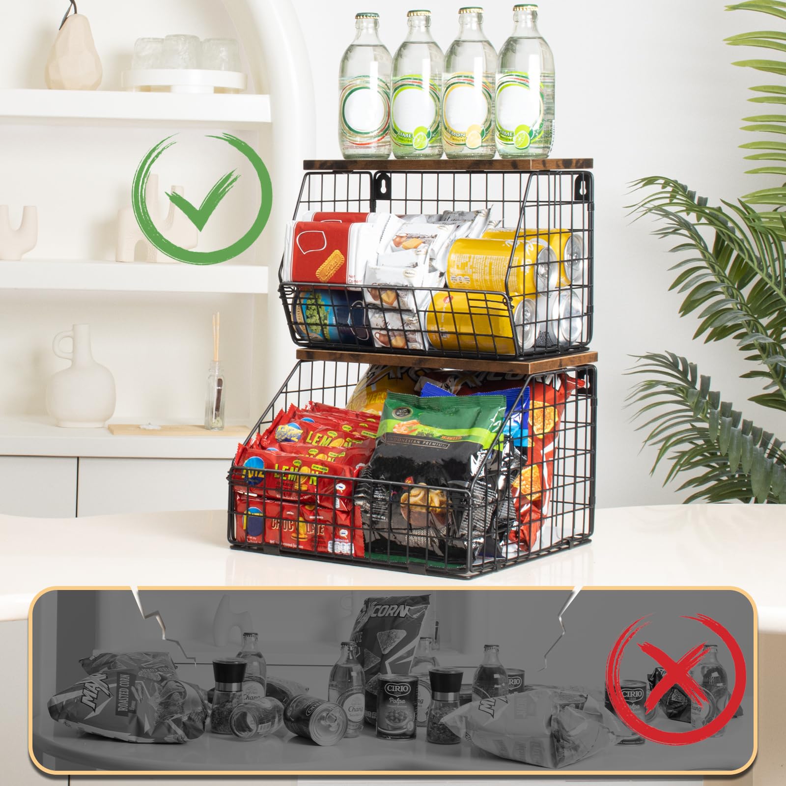 Mefirt sturdy carbon steel basket with matte black finish.