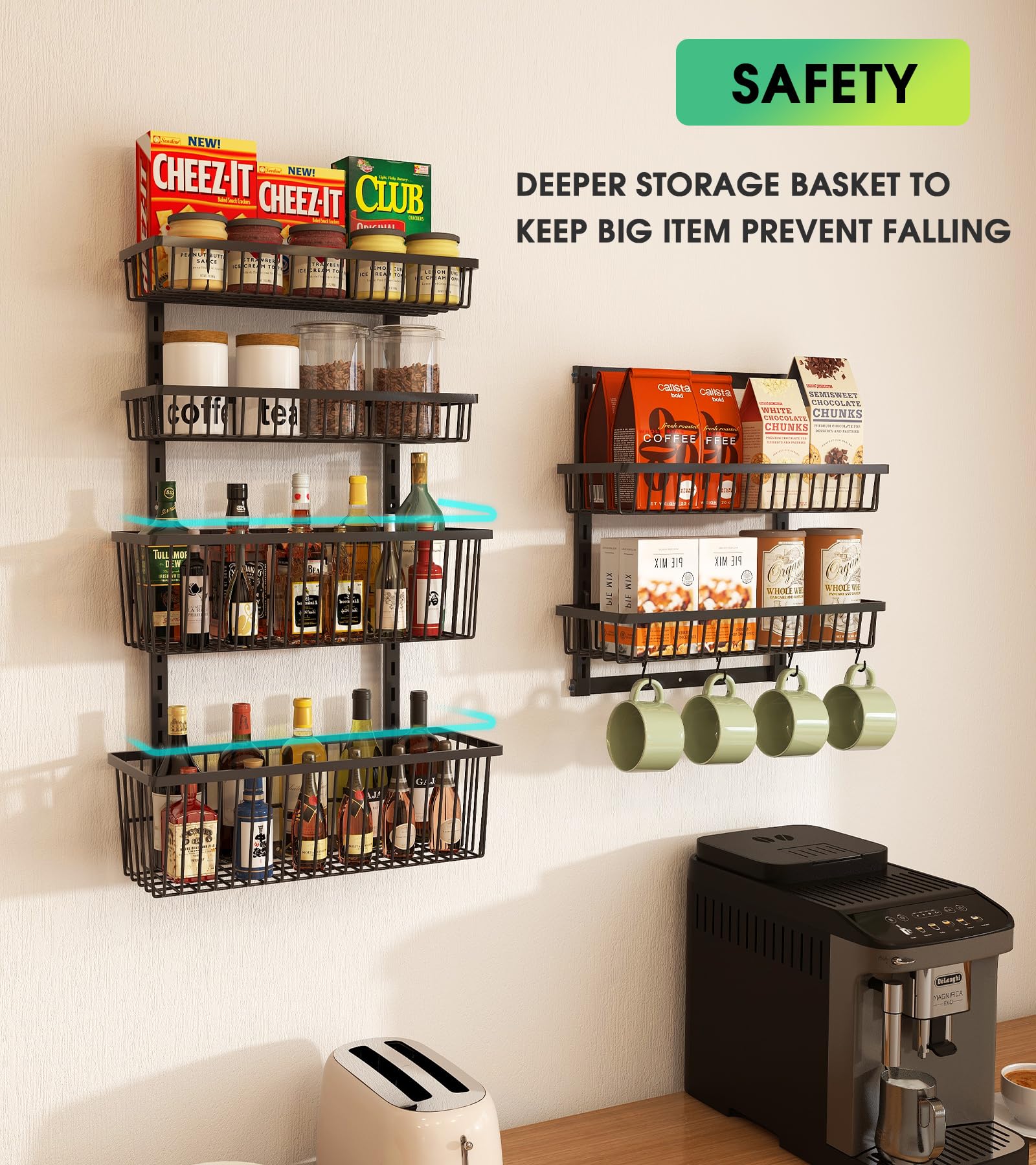 Mefirt wall-mount or door installation with flexible placement