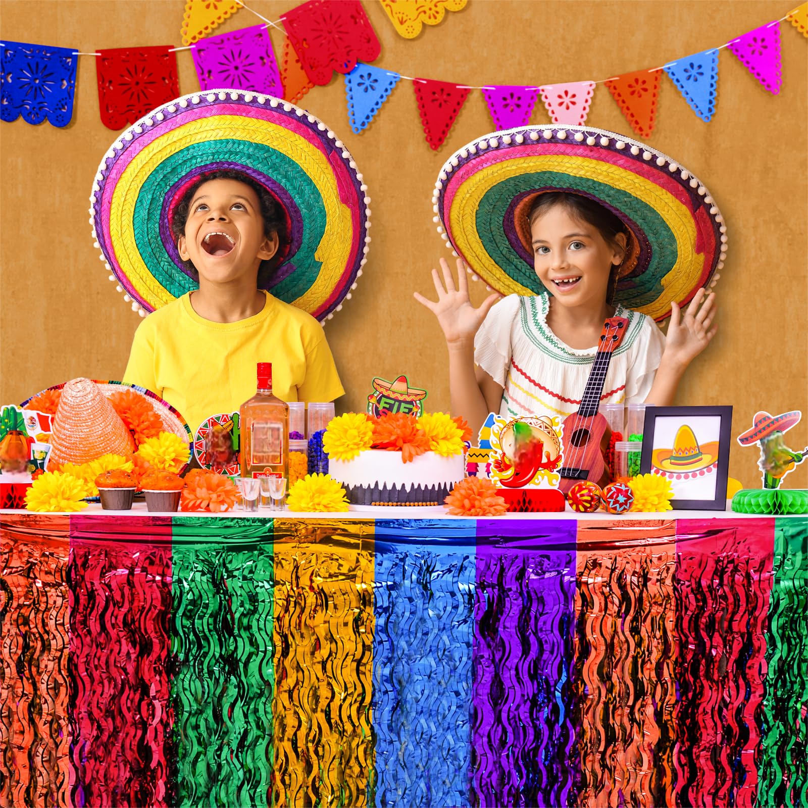 Mega-L Fiesta two-pack decor demonstrates quick attachment with tape