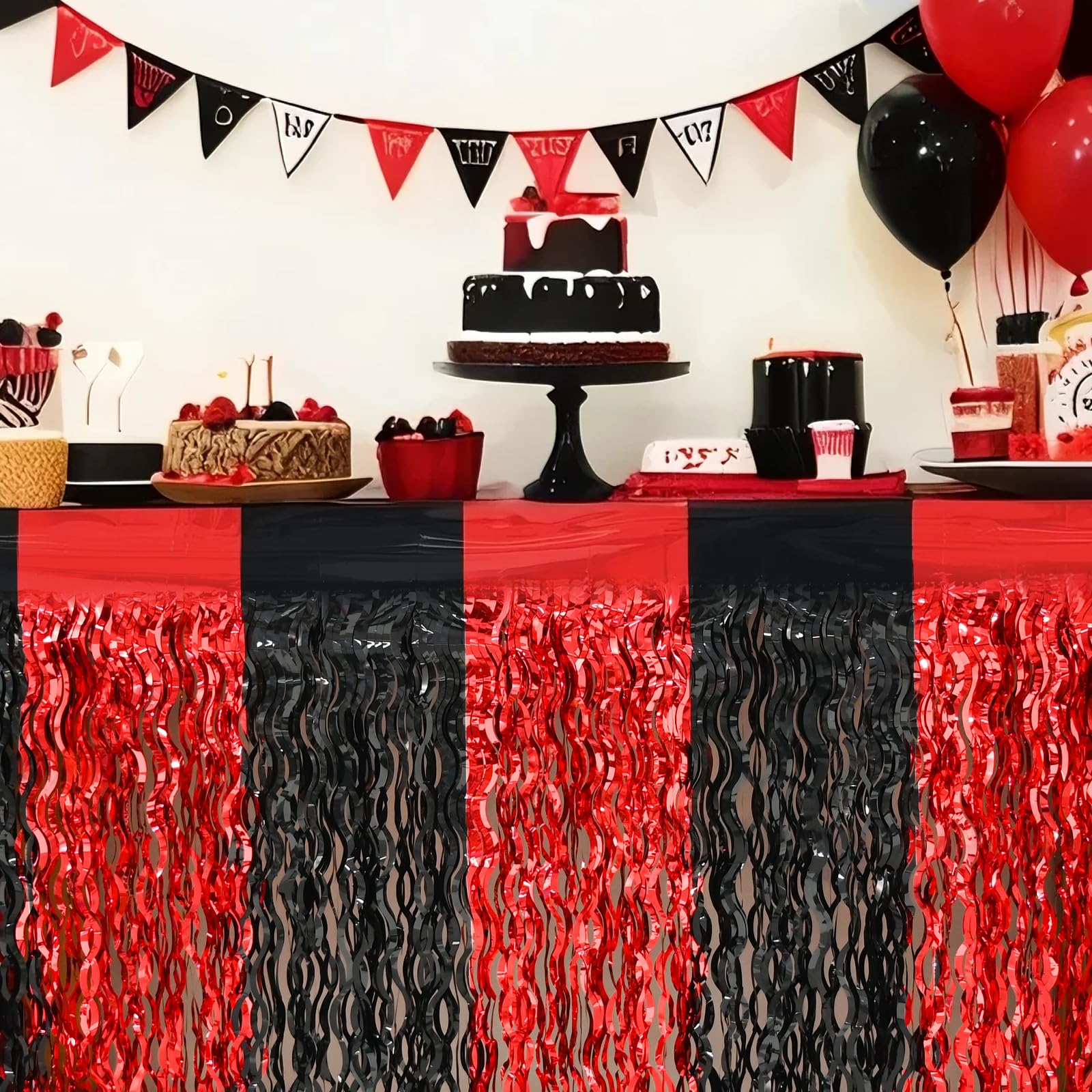 Mega-Loopolis graduation decor frames a stage or photo backdrop with flair.