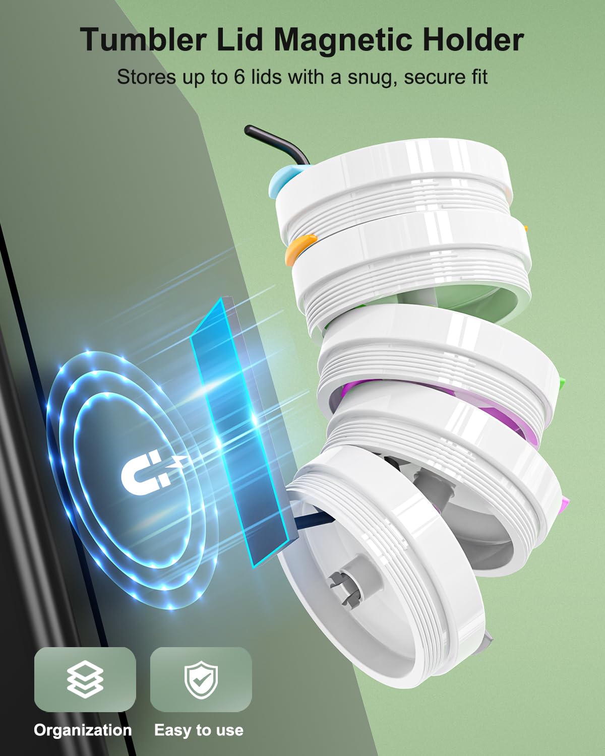 Megapuxin fits Stanley 30oz and 40oz tumblers for secure, space-saving storage.