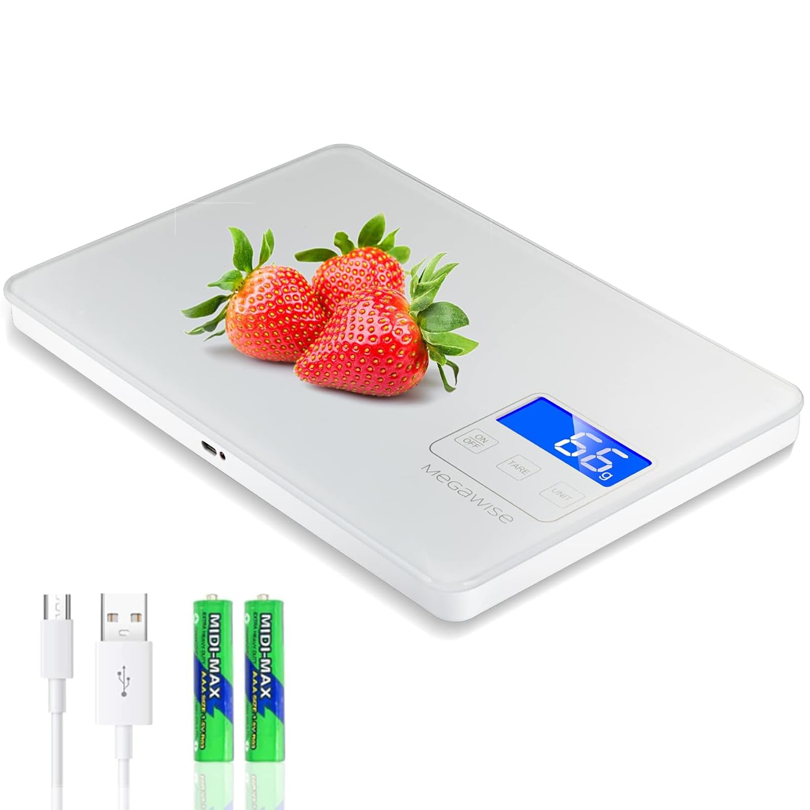 MEGAWISE tempered glass top that wipes clean after cooking sessions.