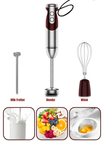 MegaWise Pro ergonomic handle offers a non-slip, comfortable grip during blending.