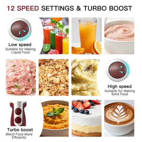 MEGAWISE turbo mode boosts blending of tougher ingredients.