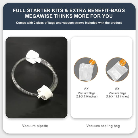 Built-in cutter allows quick bag creation with MegaWise