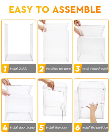 MEI NIAN bread box assembly guide image shows simple setup