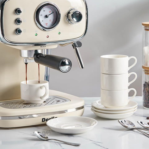 Meichu porcelain demitasse cups provide timeless, durable coffee service.