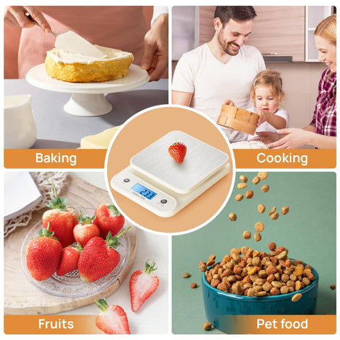 Meilen digital food scale suitable for cooking, baking, and on-the-go use.