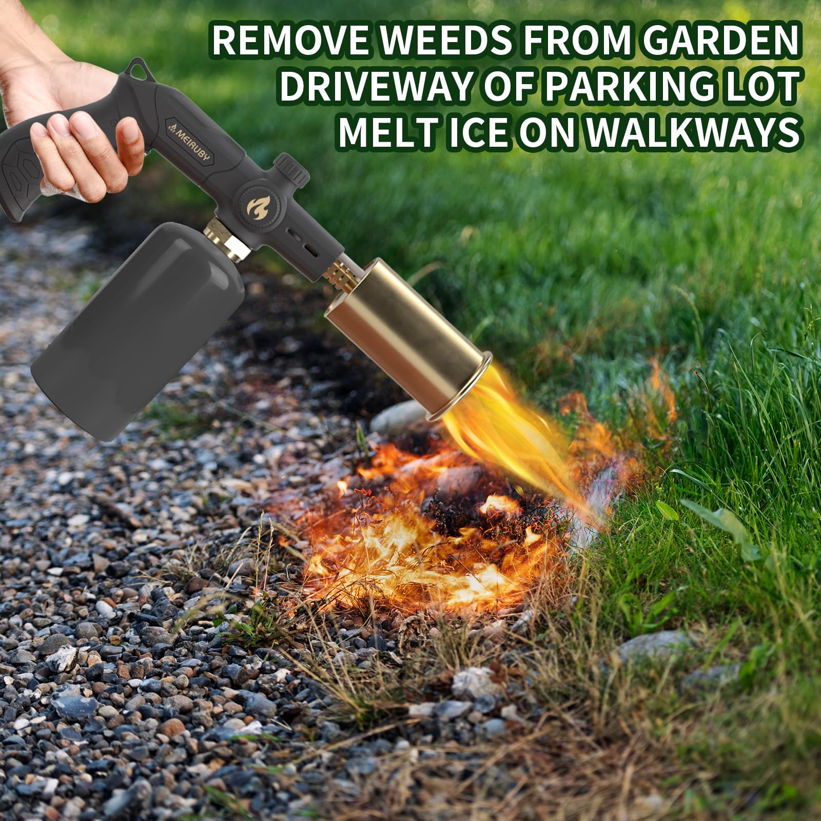 MEIRUBY torch with nickel-plated nozzle ensures durable operation