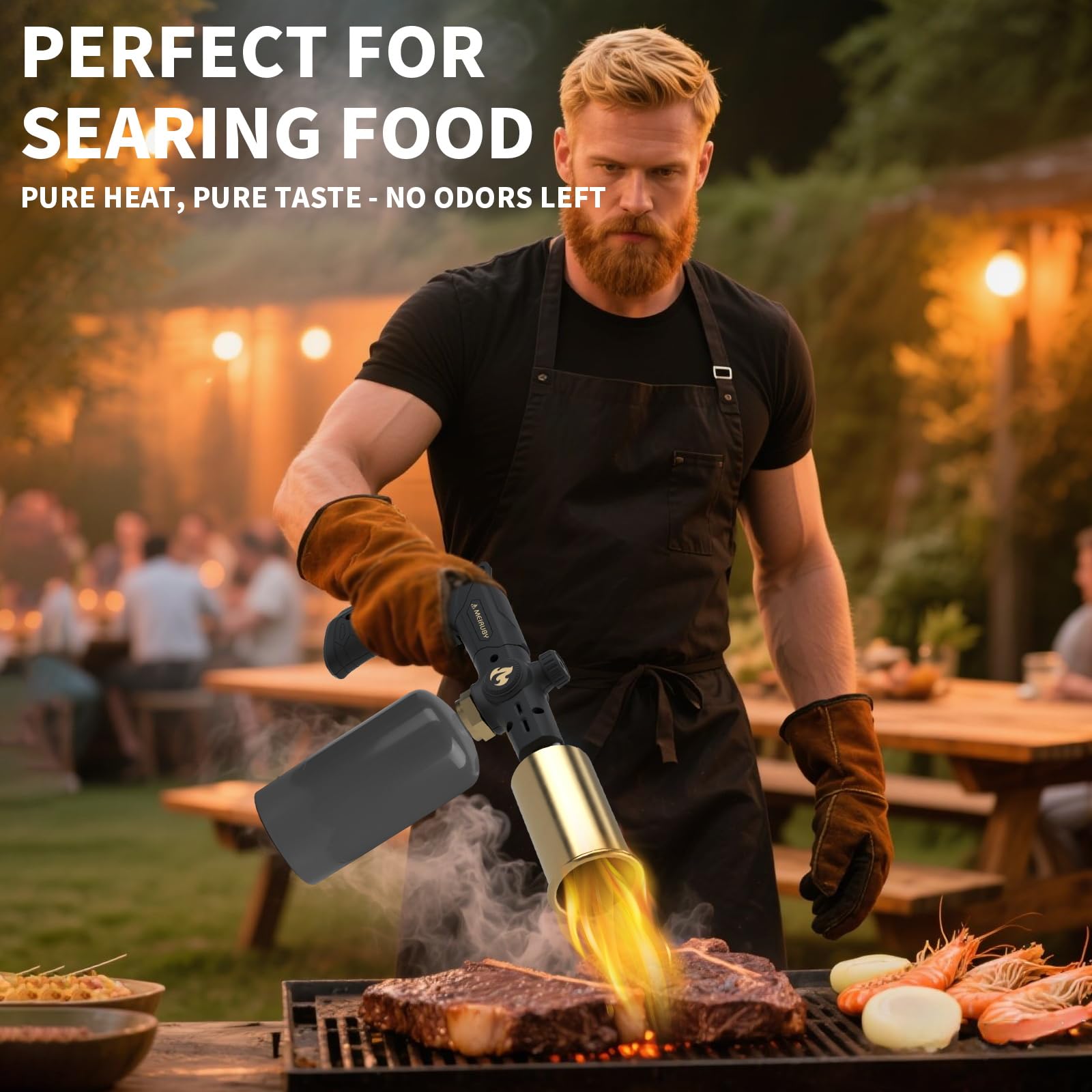 MEIRUBY torch lights charcoal quickly for grilling