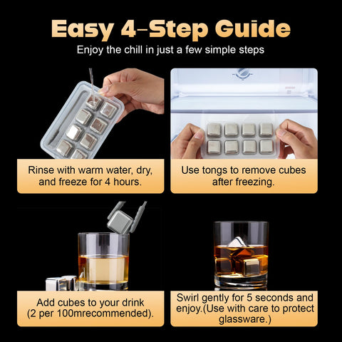 Meixingtom reusable ice cubes gift set adds a thoughtful bar accessory.