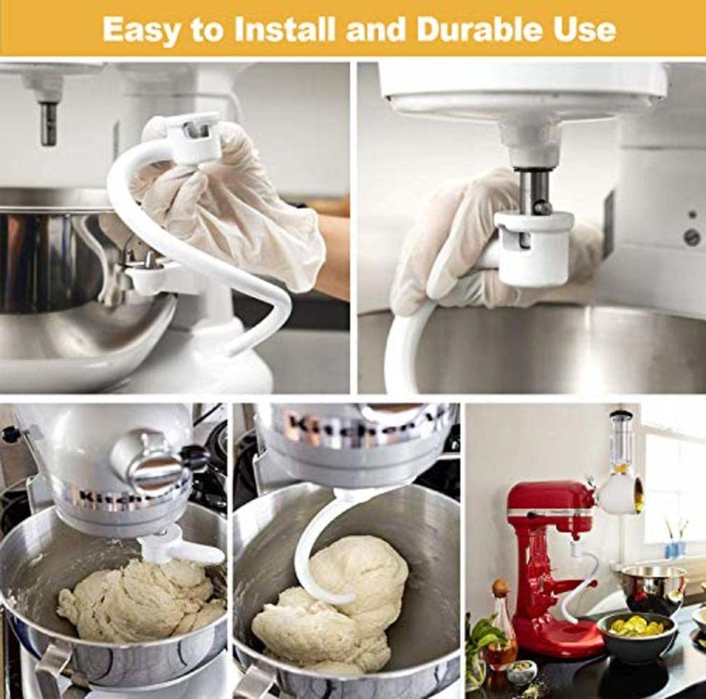 MEKEE spiral hook enables easy cleanup after dough mixing.