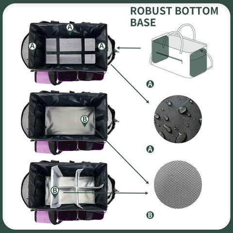 MELINON caddy detachable divider creates flexible compartments.