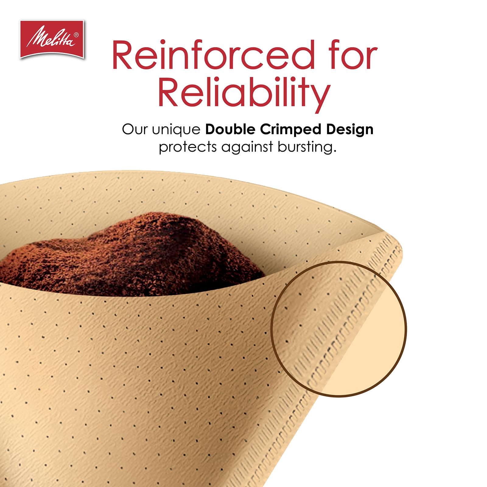 Melitta chlorine-free paper traps impurities for a smooth cup