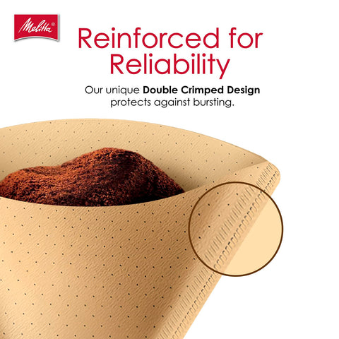 Melitta chlorine-free paper traps impurities for a smooth cup