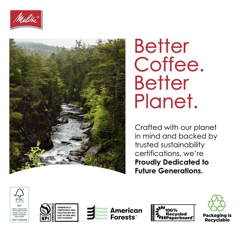 Melitta gluten-free and kosher certified filter for inclusive use