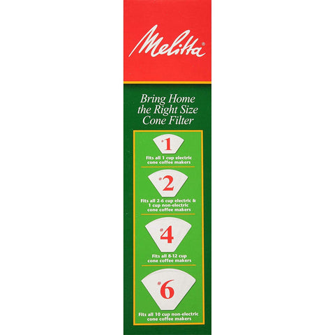 Melitta compostable cone filter made from eco-friendly paper